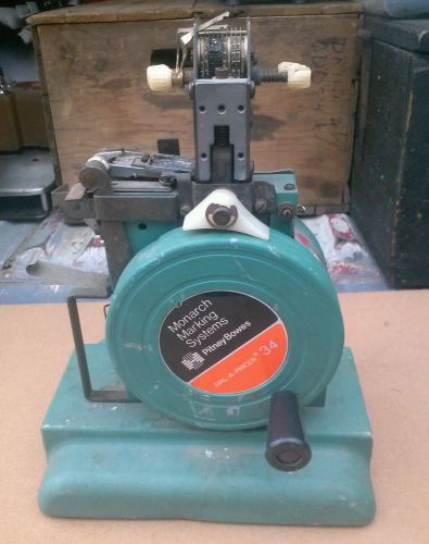 Vintage Monarch Marking System 34 Dial-A-Pricer Machine by Pitney Bowes