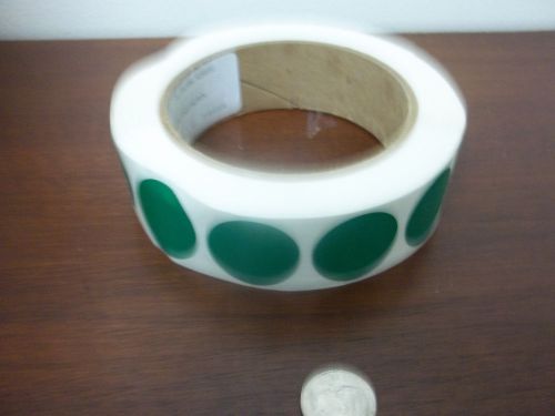 1000 Green 3/4&#034; Circular Circle Stickers Price Labels Tags Retail store supplies
