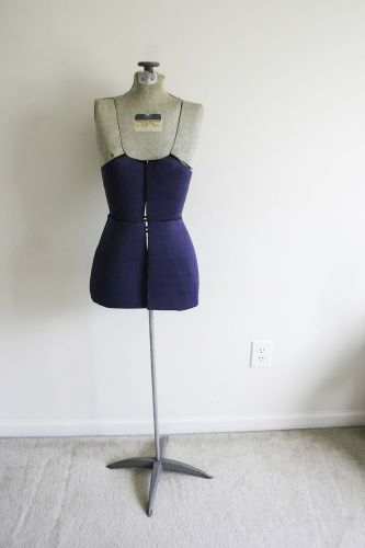 Vintage 1950s dress form adjustable iron base hearthside sears roebuck mannequin for sale
