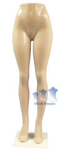 Female Leg Form, Fleshtone Hard Plastic w/Stand