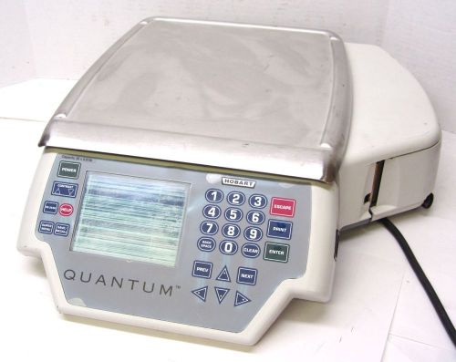 Hobart quantum-max digital commercial deli pos scale + printer 52519 for sale