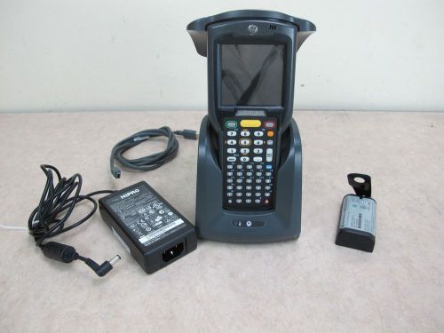 Motorola mc3090z mobile computer barcode scanner rfid reader w/cradle charger for sale
