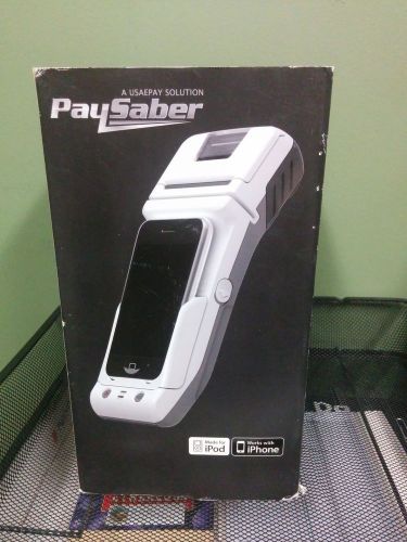 Pay Saber SBR-1000 portable credit card terminal/printer compatible with iPhone