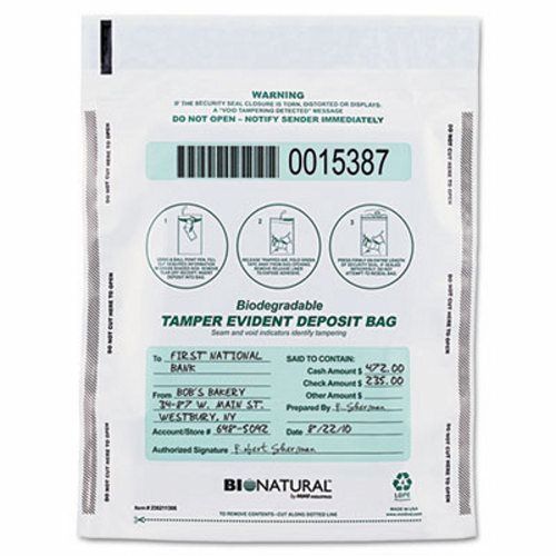 Mmf Industries Bio-Natural Bags, 9 x 12, White, 100/Box (MMF236211306)