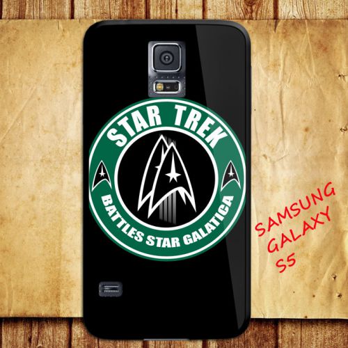 iPhone and Samsung Galaxy - Star Trek Logo Battle Star Galactica Logo  - Case