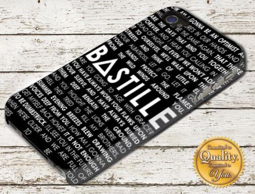 Bastille Lyric Collage Band Album iPhone 4/5/6 Samsung Galaxy A106 Case