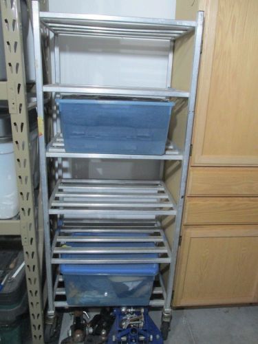 Rolling Aluminium Rack / Storage / Shelf / Shelving / Commercial Duty