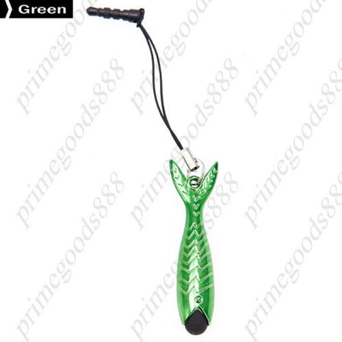 Fish Pattern Touch Capacitive Stylus Pen Smart Phone Fishing Cell in Green