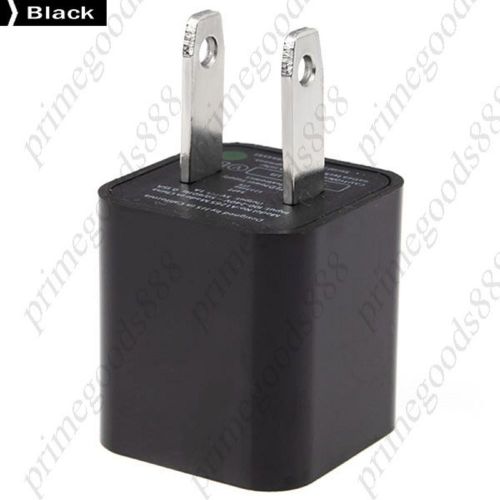 Universal USB Pin Plug US Power Adapter AC Wall Charger Charge Plugs Black