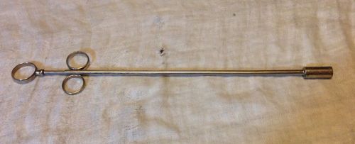 Pill Pusher Stainless Steel Vet Vintage Bolus Gun 12 3/4&#034;