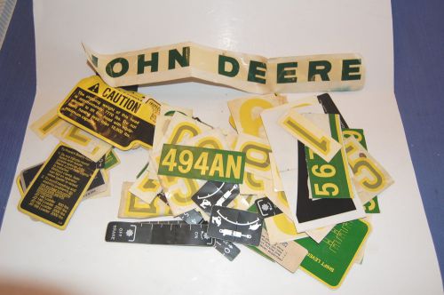 HUGE JOHN DEERE HUGE LOT (100+) DECALS STICKERS FOR TRACTORS LAWN MOWERS ETC.