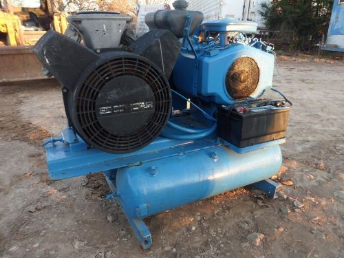 Twin cylinder portable air compressor - gas powered for sale
