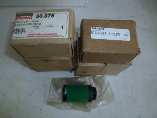 Lot of 5 TOPRING Element Filter Cartouche Model 50.075 NEW