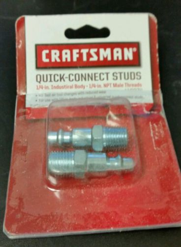 Craftsman Quick-connect studs 1/4 to 1/4 NPT male threads