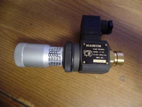 MAGNUM FLUID TECHNIC MODEL P-02 PRESSURE SWITCH NEW