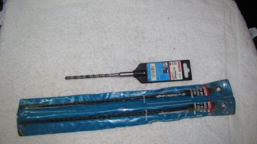 Lot 3 new bosch sds hammer rotary drill bits germany two 12&#034; &amp; 6&#034; ,.214 &amp; 1/4&#034; for sale