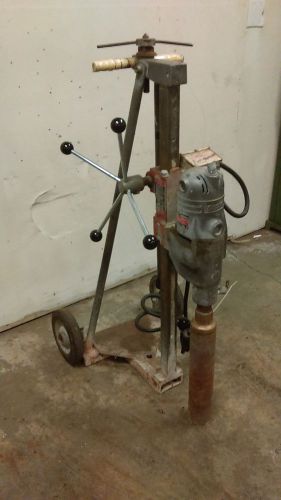 2spd milwaukee 4030 core drill with 3&#034; bit &amp; vac-u-rig 4110 for sale