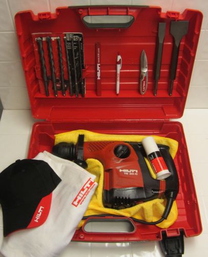 Hilti te 30-c hammer drill, w/ free extras, mint condition, fast shipping for sale