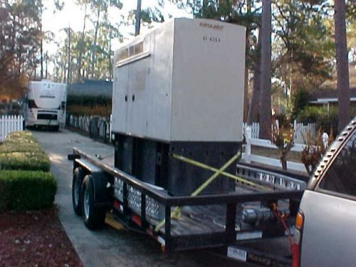 2008 maxeytrailer mounted  katolight 60kw generator - 579 hours for sale