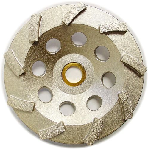 5” Standard Concrete Turbo Diamond Grinding Cup Wheel 9 Segs. for Angle Grinder