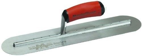 Marshalltown mxs81frd 13525 18x4&#034; fully rounded finishing trowel w/curved handle for sale