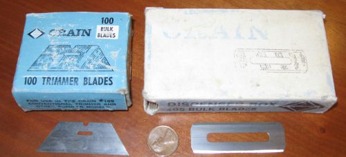 ~160 Vintage CRAIN CUTTER BLADES 1] ~65 184C Trimmer Blades &amp; 2]~95 306-C Blades