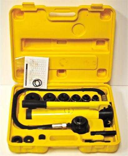 Hydraulic knockout punch kit 10t knock out driver tool hand pump conduit 1/2 - 2 for sale