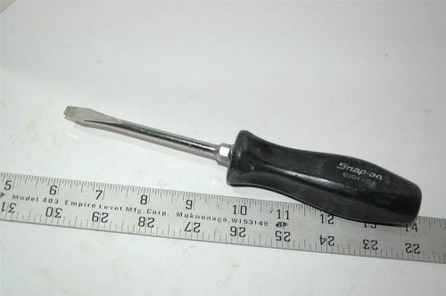 Snap on flat tip screwdriver sdd4 black hard handle aviation tool automotive for sale