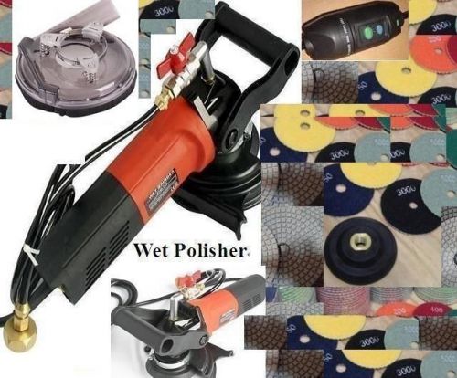 Wet dry dust free polisher grinder &amp; shroud cover - concrete granite stone tile for sale