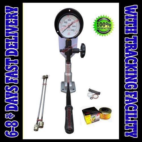 Diesel injector nozzle tester pop pressure tester dual scale bar / psi gauge  ~ for sale