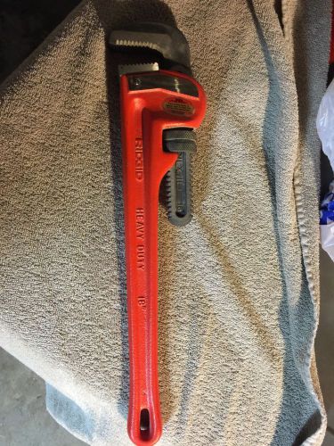 Rigid pipe wrench 18 inch heavy duty for sale