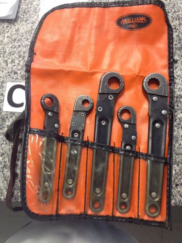 Williams ratcheting flare nut wrench 5 piece set  c-xyz for sale