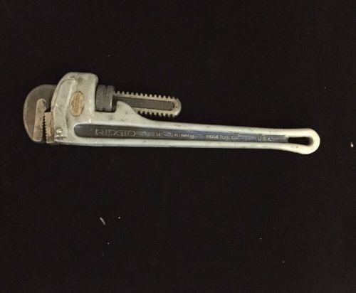 Ridgid aluminum pipe wrench 14&#034; nice for sale