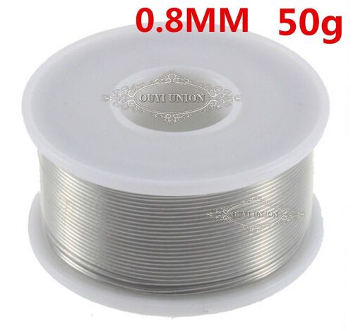 1pcsx 63/37 tin/lead 0.8mm 50g rosin core solder wire flux welding iron reel for sale