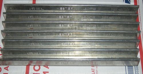 SEVEN Bars Of Kester Solder Sn96.5 Ag3.0 Cu0.5 11 Lbs. 10 Oz. Total Weight