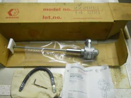 New! stainless steel 5 gal pail agitator, gast air gear motor 1am-ncc-15a 222695 for sale