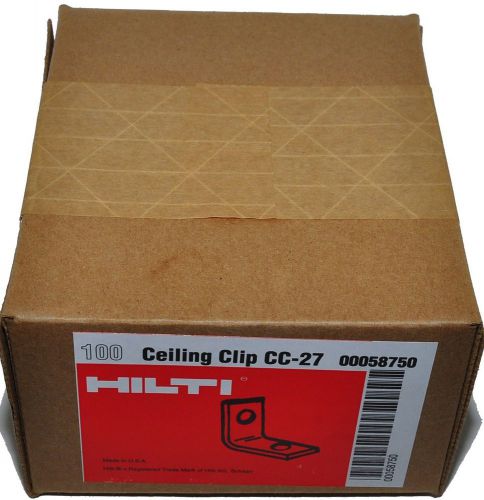 3 boxes  Hilti CC27 Multi Purpose Acoustical Ceiling Clips  ( 300 )