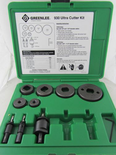 Greenlee 930 Ultra Cutter Kit With Plastic Case