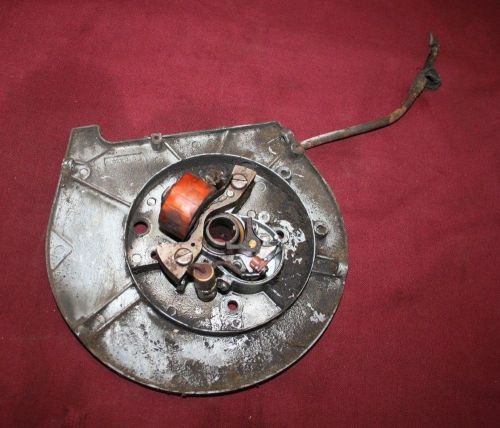 Clinton Gas Engine Motor Backing Plate Points Coil Flywheel 1