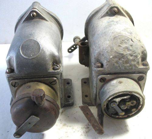 2 English Lucas BTH Magnetos 2 cyl Gas Engine Motorcycle