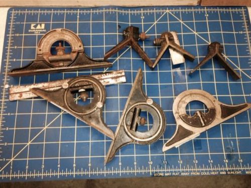 Vintage starrett, brown &amp; sharpe protractor, center finder machinist tool lathe for sale