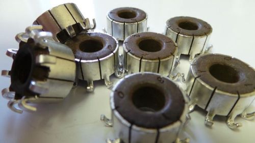 Tin plated copper shell starter motor commutator - lot of 100 - 412e-10 - 10 bar for sale