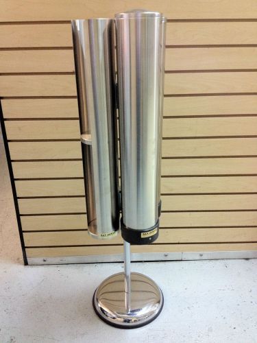 San jamar cup and lid dispenser with stand for sale