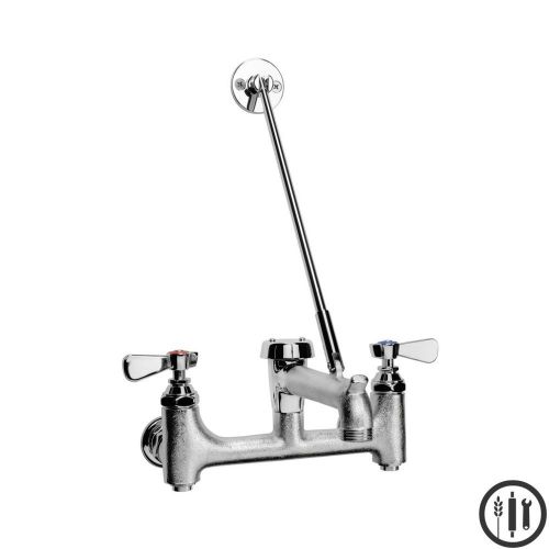 Heavy Duty Wall Mount Service Sink Faucet with Vacuum Breaker and Wall Bracket