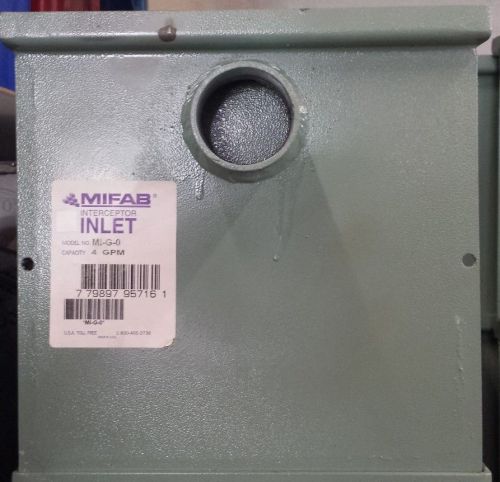 Mi-g-0 mifab grease interceptor 4 gpm 8 lb cap for sale