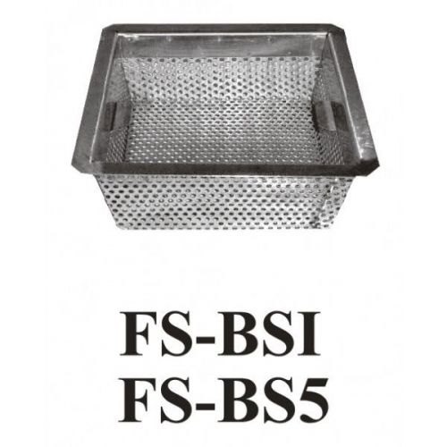 Floor Sink Basket Stainless Steel, Drop-In Style 8-1/2&#034; x 8-1/2&#034; x 3&#034; FS-BSI
