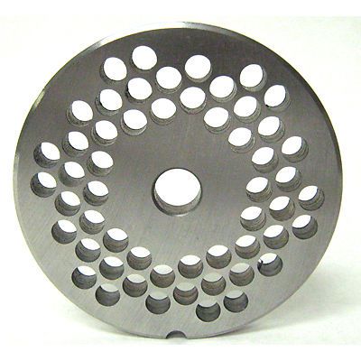 #22 Meat Grinder Plate with 1/4&#039;&#039; Holes -