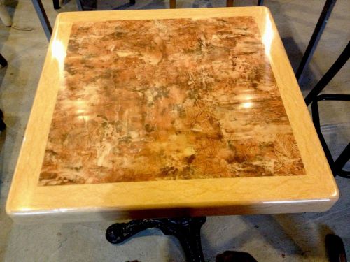 Resin  Coated table tops 24&#034;x24&#034;