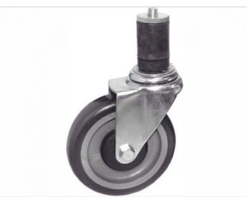 Work table casters 5&#034; polyurethane wheel expandable stem for sale