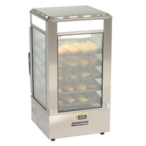 Roundup sdc-500 steamer display cabinet, steams pre-cooked food, five shelves, a for sale